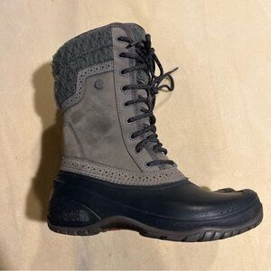 The North Face Women's Black and Gray Winter Boots